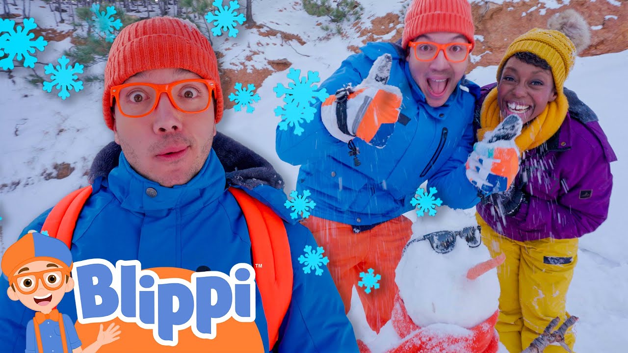 Blippi's Snow Day with Meekah❄️ | Blippi Songs 🎶| Educational Songs For Kids img